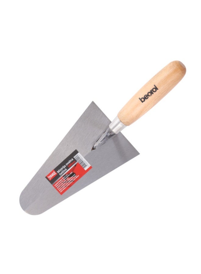 Beorol Bricklaying trowel wooden handle, round shape 180mm - Image 1